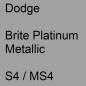 Preview: Dodge, Brite Platinum Metallic, S4 / MS4.